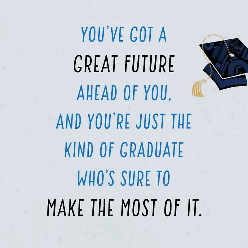 You're Sure to Make the Most of It Graduation Card for Him for only USD 3.99 | Hallmark