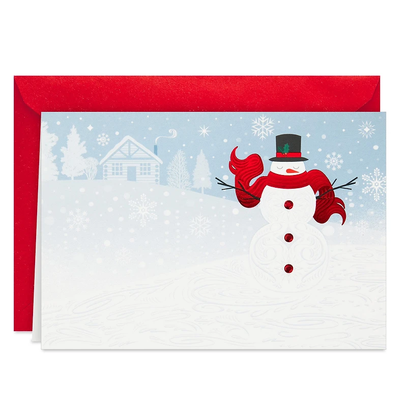 Cozy Snowman and Flurries Boxed Christmas Cards, Pack of 40 for only USD 15.49 | Hallmark