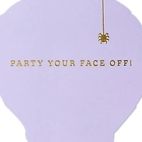 Party Your Face Off Mummy Paper Craft Halloween Card for only USD 5.99 | Hallmark