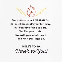 30 Killin' It Musical 30th Birthday Card With Light for only USD 7.99 | Hallmark