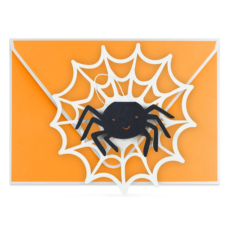 Spider in Web Paper Craft Halloween Card With Mini Card for only USD 5.99 | Hallmark