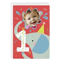 Festive Elephant Custom First Birthday Card for only USD 4.99 | Hallmark
