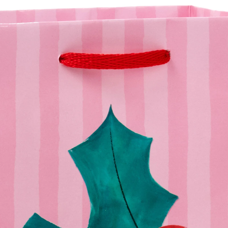 6.5" Disco Berries on Pink Small Christmas Gift Bag for only USD 2.49 | Hallmark