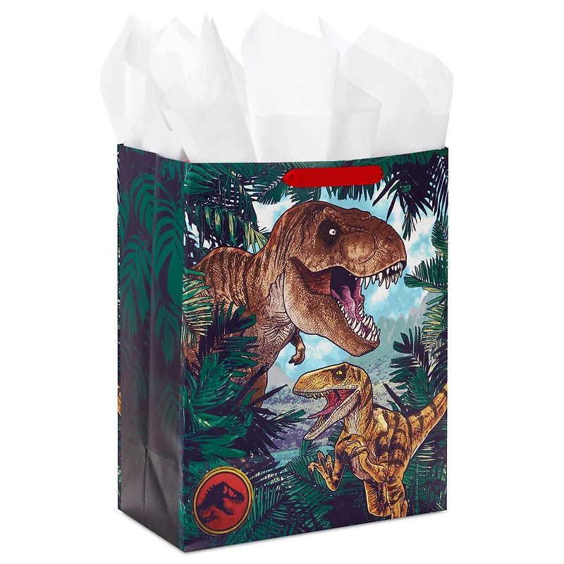 13" Jurassic Park T-Rex Territory Large Gift Bag With Tissue Paper for only USD 6.99 | Hallmark