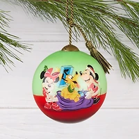 Disney Mickey and Friends Ne'Qwa Art® Hand-Painted Glass Hallmark Ornament for only USD 40.49 | Hallmark