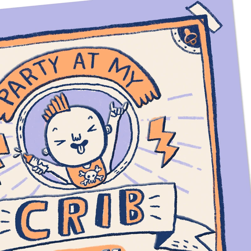 Party at My Crib Funny New Baby Card for only USD 4.49 | Hallmark
