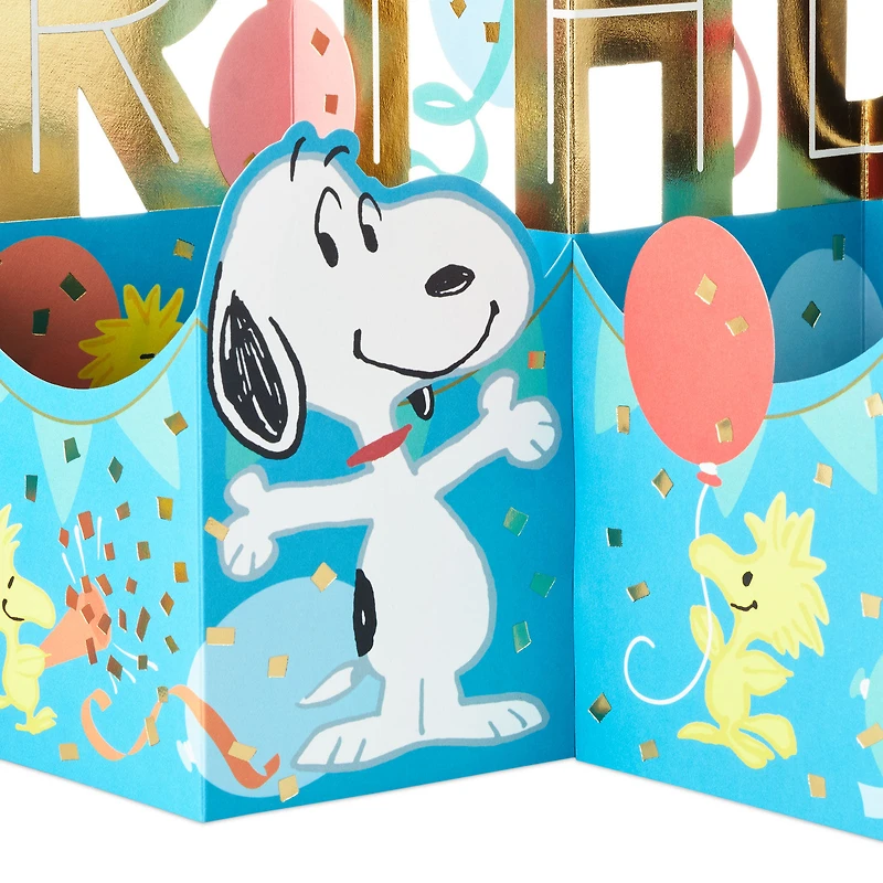 Jumbo Peanuts® Snoopy and Woodstock Fun and Good Times 3D Pop-Up Birthday Card for only USD 14.99 | Hallmark