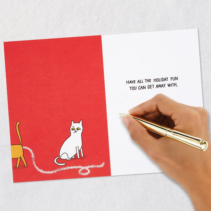 Cat Found the Tinsel Funny Christmas Card for only USD 4.49 | Hallmark