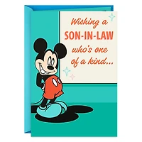 Disney Mickey Mouse Wonderful Kind of Day Father's Day Card for Son-in-Law for only USD 2.99 | Hallmark