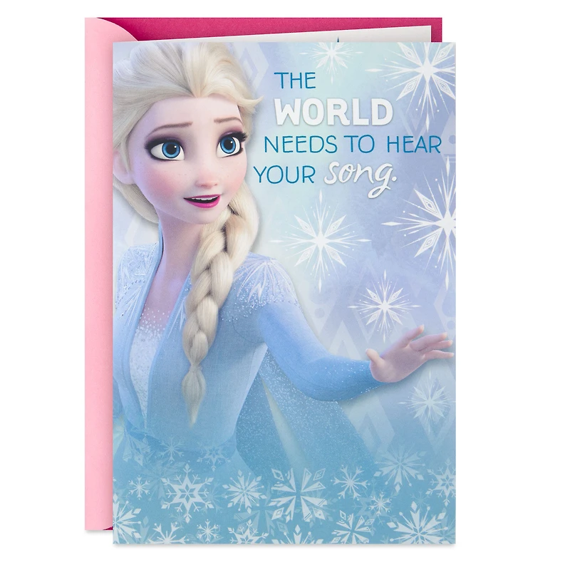 Disney Frozen 2 Elsa Sing Your Song Musical Birthday Card for Kids for only USD 6.59 | Hallmark