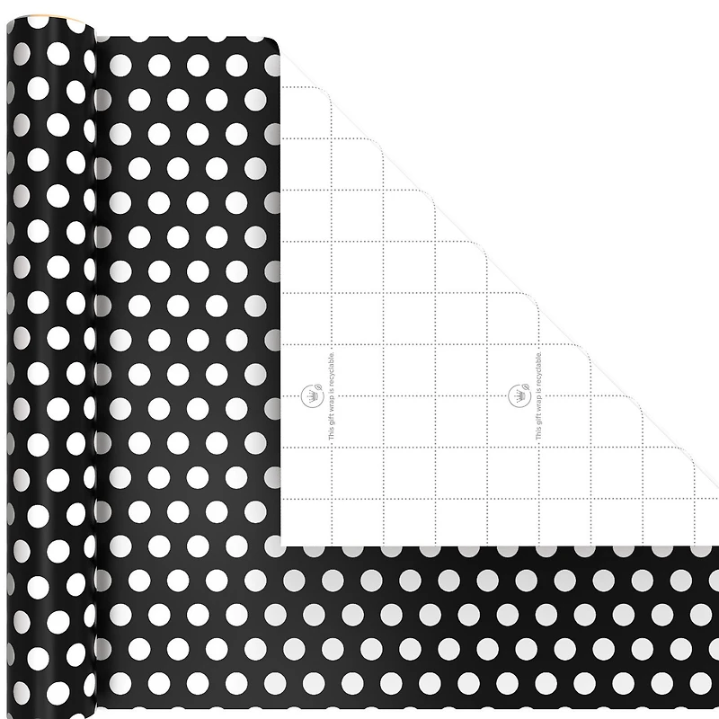 Hearts, Dots and Bows 3-Pack Wrapping Paper Mini Roll Bundle, 60 sq. ft. total for only USD 9.99 | Hallmark