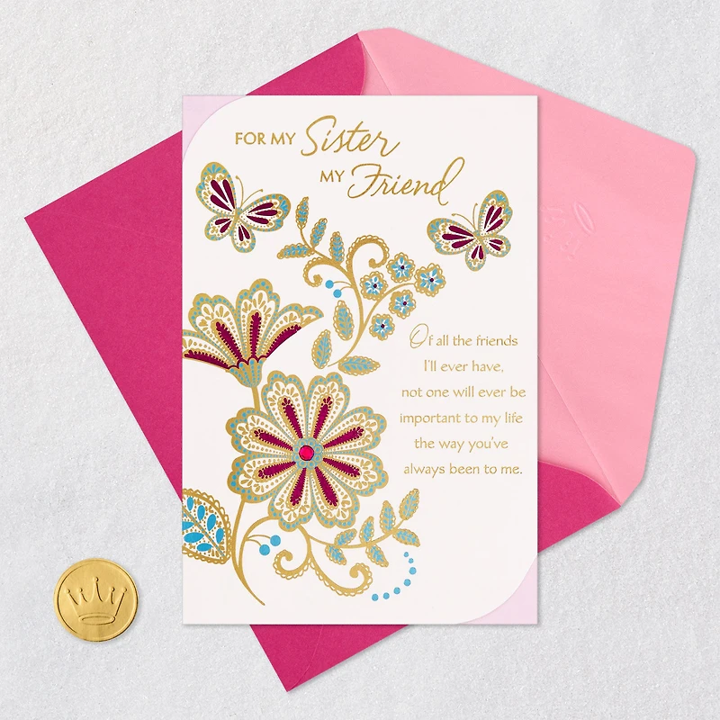 My Sister, a Friend I'm Always Grateful For Birthday Card for only USD 5.99 | Hallmark