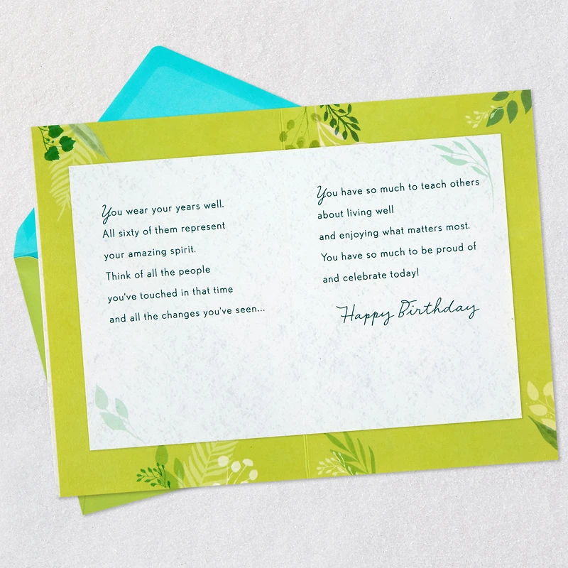 You Wear Your Years Well 60th Birthday Card for only USD 4.99 | Hallmark