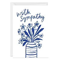 Blue and White Flower Bouquet Custom Sympathy Card for only USD 4.99 | Hallmark