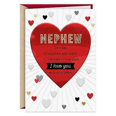 I Love You With All My Heart Valentine's Day Card for Nephew for only USD 2.99 | Hallmark