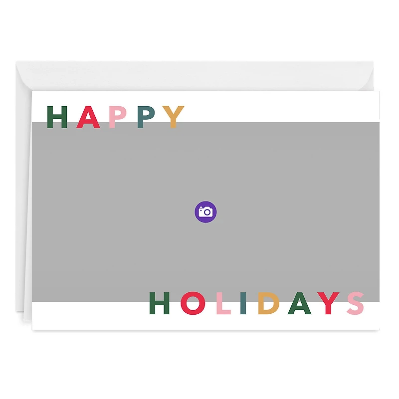 Personalized Happy Holidays Photo Card for only USD 4.99 | Hallmark