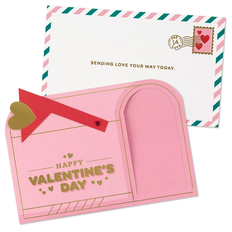 Sending Love Your Way Paper Craft Valentine's Day Card With Mini Card for only USD 5.99 | Hallmark