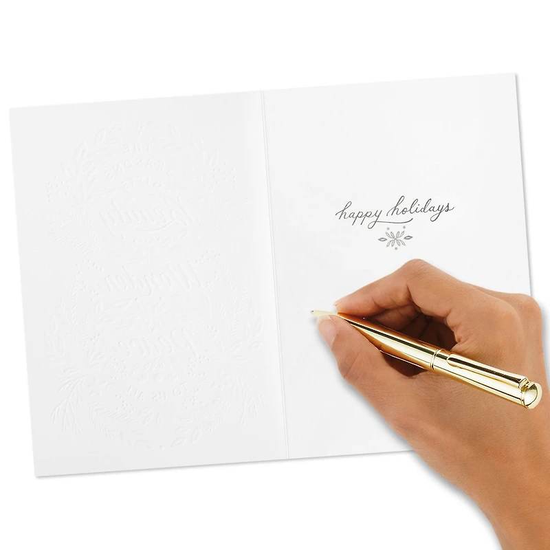 The Season's Gifts Lettering on Green Boxed Christmas Cards, Pack of 16 for only USD 17.49 | Hallmark