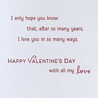 I Love You in So Many Ways Valentine's Day Card for Wife for only USD 9.99 | Hallmark