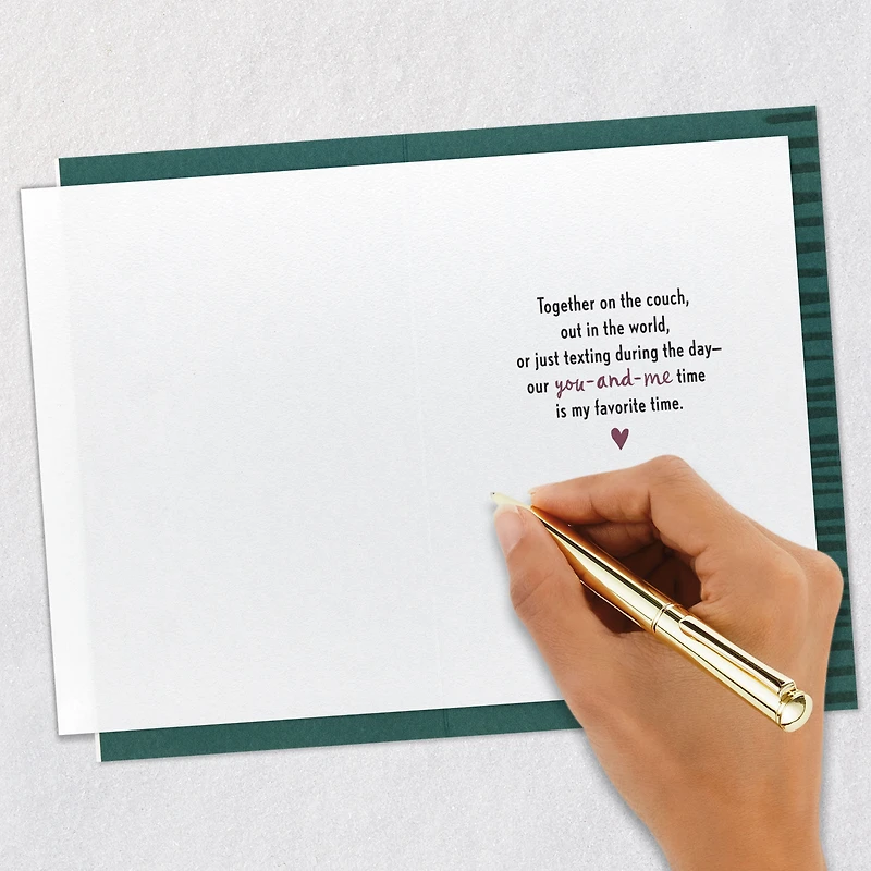 Our You-and-Me Time Is My Favorite Time Love Card for only USD 5.59 | Hallmark