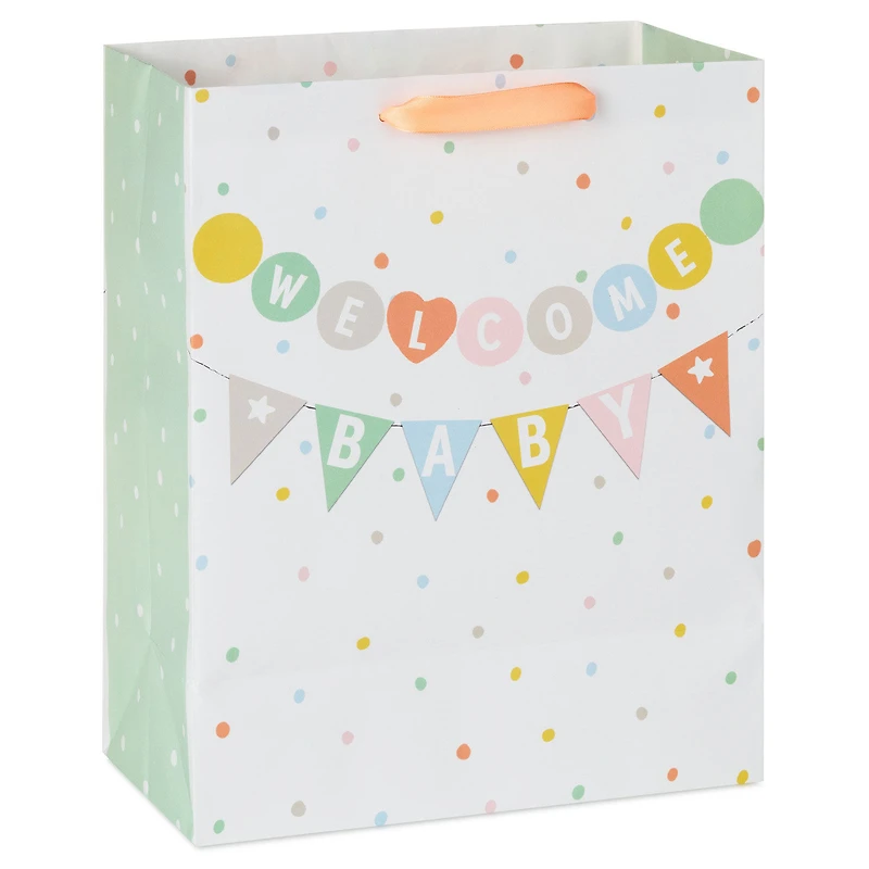 13" Welcome Baby Banner Large Gift Bag for only USD 5.49 | Hallmark