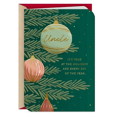 You Mean the World to Our Family Christmas Card for Uncle for only USD 3.99 | Hallmark