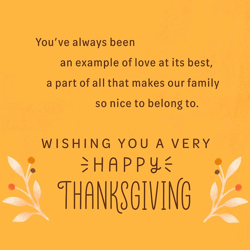You're an Example of Love Thanksgiving Card for Aunt for only USD 2.99 | Hallmark