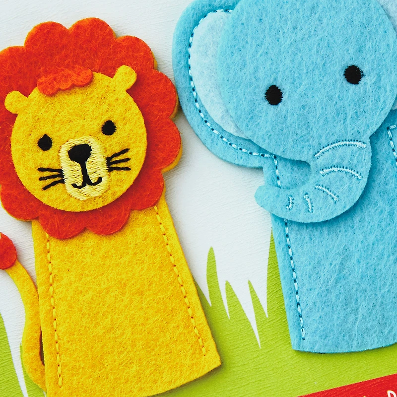A Wild and Happy Day Birthday Card for Kids With Finger Puppets for only USD 8.59 | Hallmark