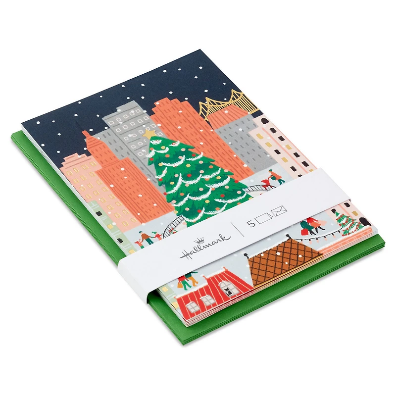 City Skating Scene Packaged Christmas Cards, Set of 5 for only USD 5.00 | Hallmark