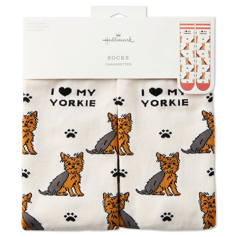 I Love My Yorkie Crew Socks for only USD 12.99 | Hallmark