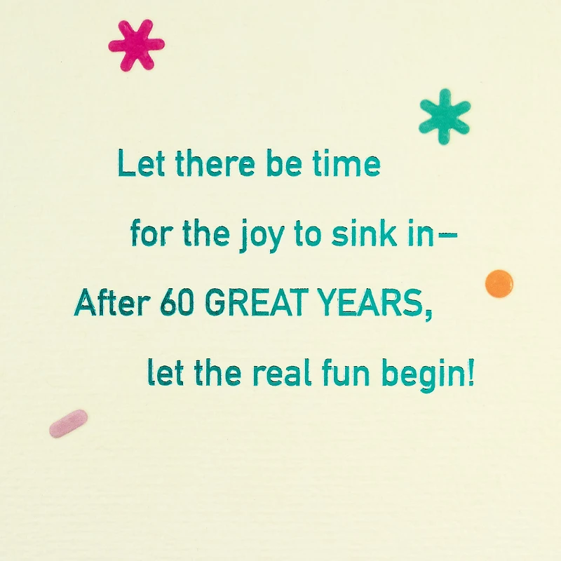 Let the Fun Begin 60th Birthday Card for only USD 6.59 | Hallmark