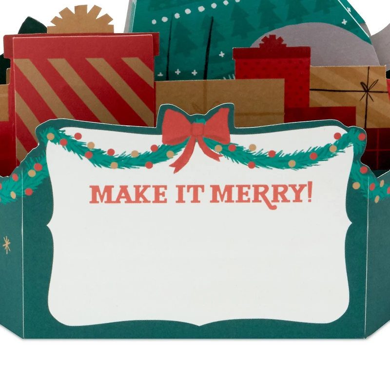 Make It Merry Santa Puppy Dog Musical 3D Pop-Up Christmas Card With Motion for only USD 11.99 | Hallmark