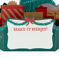 Make It Merry Santa Puppy Dog Musical 3D Pop-Up Christmas Card With Motion for only USD 11.99 | Hallmark