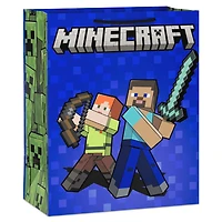 13" Minecraft Alex and Steve on Blue Large Gift Bag for only USD 4.49 | Hallmark