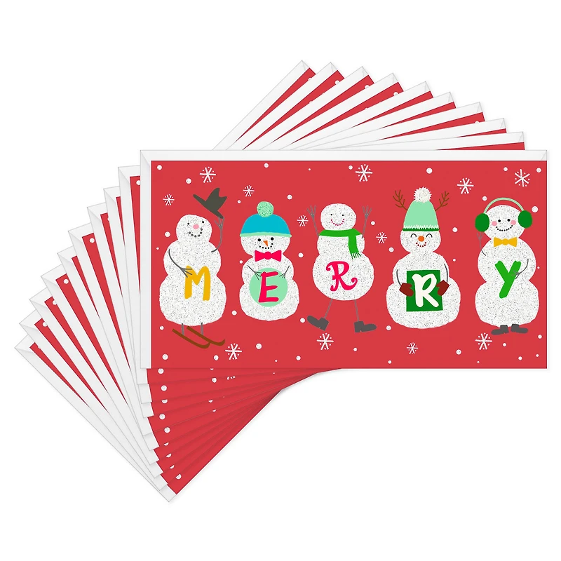 Merry Snowmen Money Holder Christmas Cards, Pack of 10 for only USD 8.99 | Hallmark