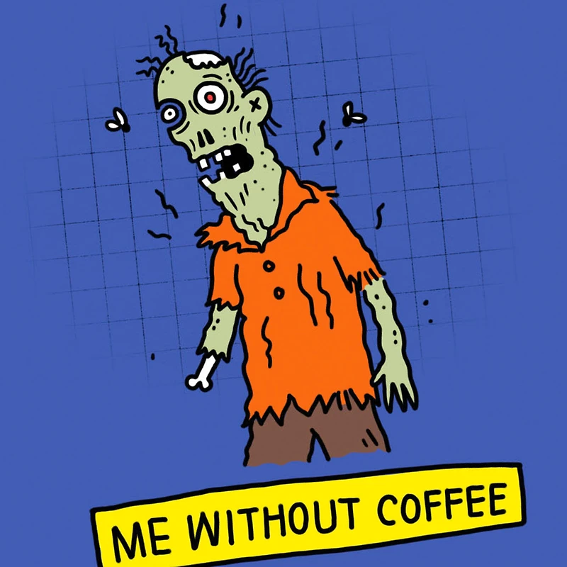 Coffee-Deprived and Zombie-Like Funny Halloween Card for only USD 3.69 | Hallmark