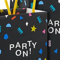 4" "Party On" Mini Treat Bags With Handles, Pack of 4 for only USD 4.99 | Hallmark