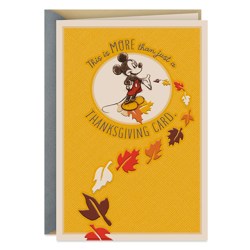 Disney Mickey Mouse Here's a Hug Thanksgiving Card for only USD 3.99 | Hallmark