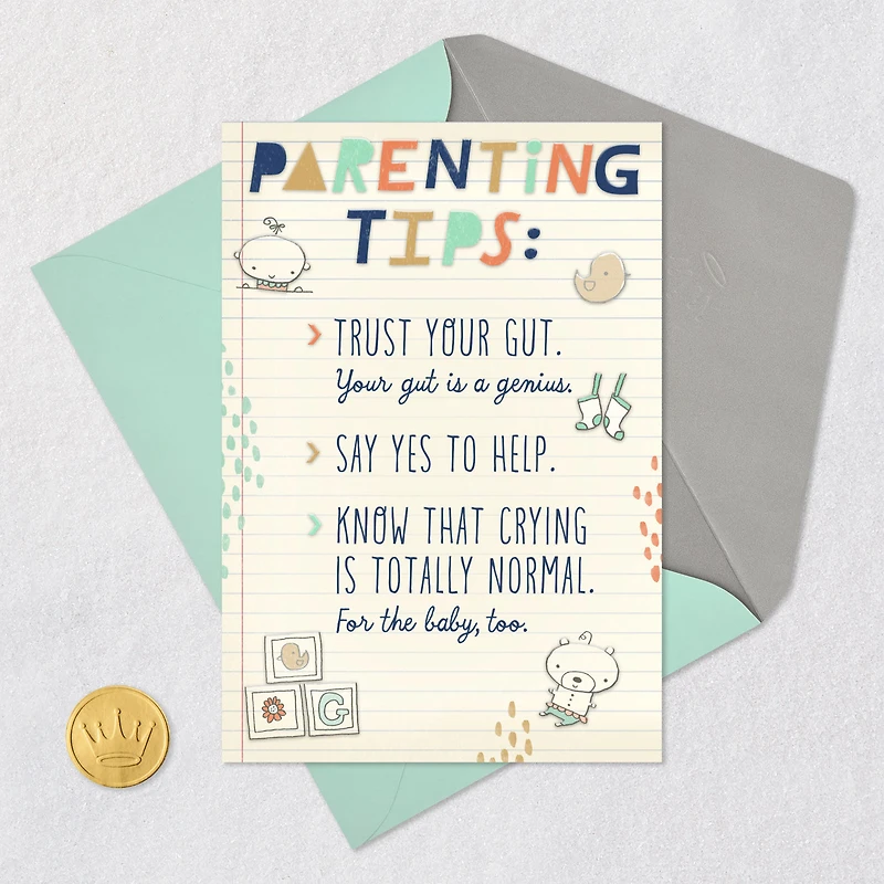 Parenting Tips New Baby Card for only USD 3.99 | Hallmark
