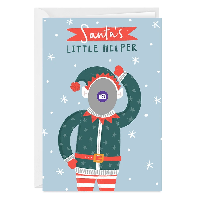 Santa's Little Helper Custom Christmas Card for only USD 4.99 | Hallmark