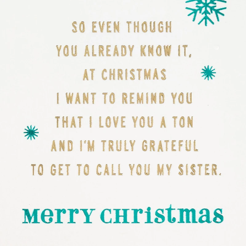 I Love You a Ton Christmas Card for Sister for only USD 5.59 | Hallmark