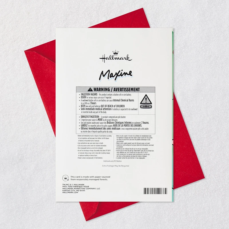 Maxine™ As Merry as it Gets Funny Christmas Card With Sound and Light for only USD 8.99 | Hallmark