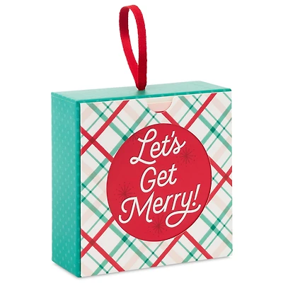 4.5" Let's Get Merry! Plaid Christmas Gift Card Holder Box for only USD 5.99 | Hallmark