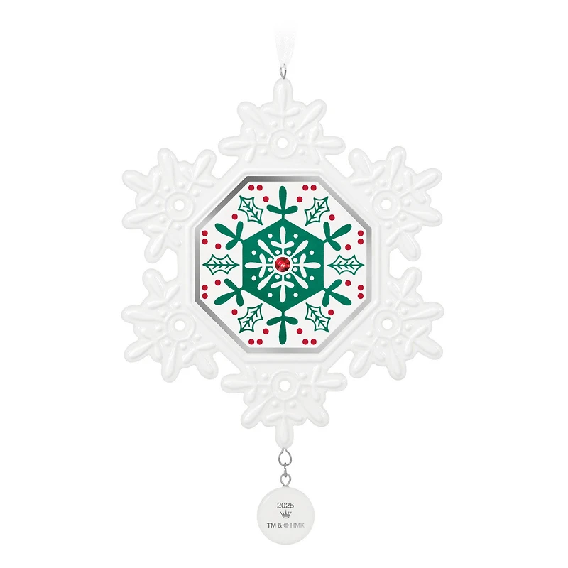 Snowflake 2025 Porcelain Ornament for only USD 24.99 | Hallmark