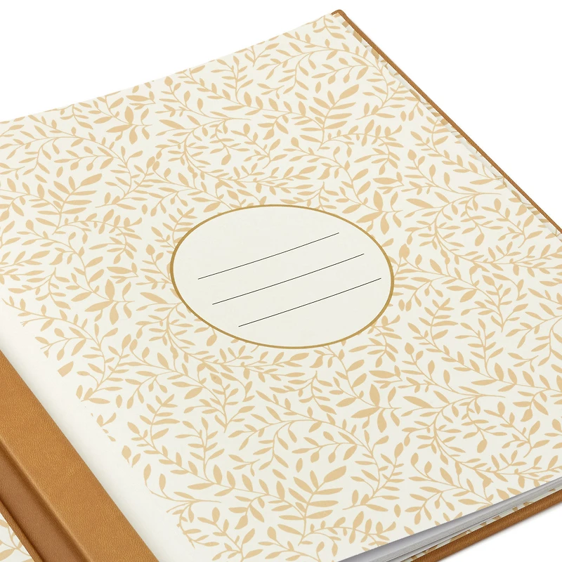 Our Family Gold on Tan Refillable Photo Album for only USD 39.99 | Hallmark