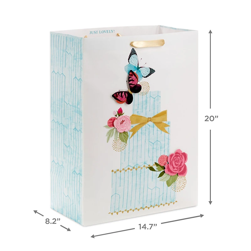 20" Butterfly Cake Jumbo Gift Bag for only USD 6.99 | Hallmark