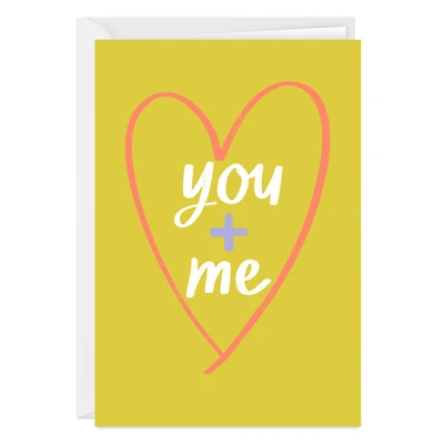 You + Me Doodle Heart Custom Love Card for only USD 4.99 | Hallmark