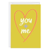 You + Me Doodle Heart Custom Love Card for only USD 4.99 | Hallmark