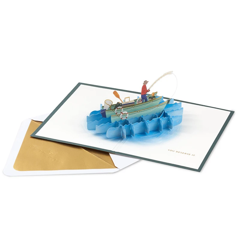 Have a Reel Nice Day, Fishing Boat Pop-Up Card for only USD 12.99 | Hallmark
