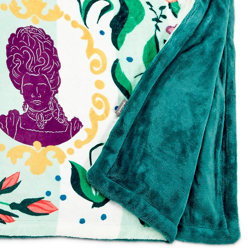 Bridgerton Ton Silhouettes on Floral Blanket, 50x60 for only USD 39.99 | Hallmark
